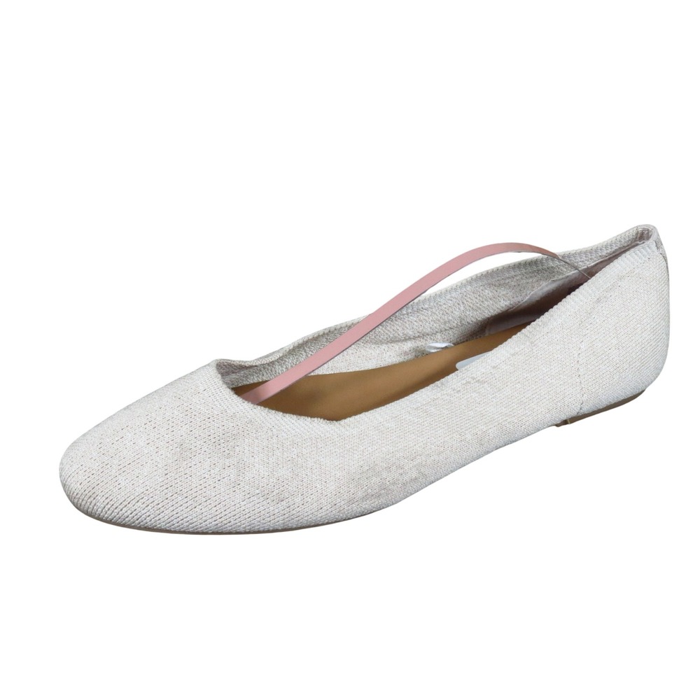 Seychelles Mabel Women Ballet Flat Size 8.5 Work Travel Cream Knit Slip On